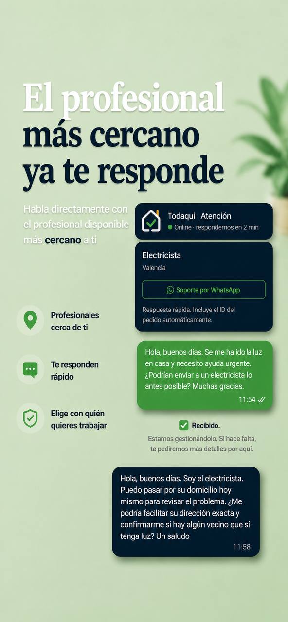 Búsqueda de técnicos disponibles en tu zona